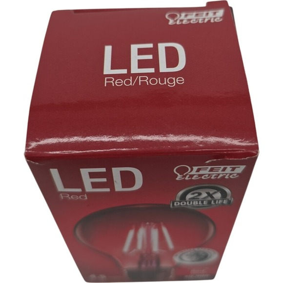 Feit Electric A19 Red LED Light Bulb 4.5 Watts - Picture 4 of 6